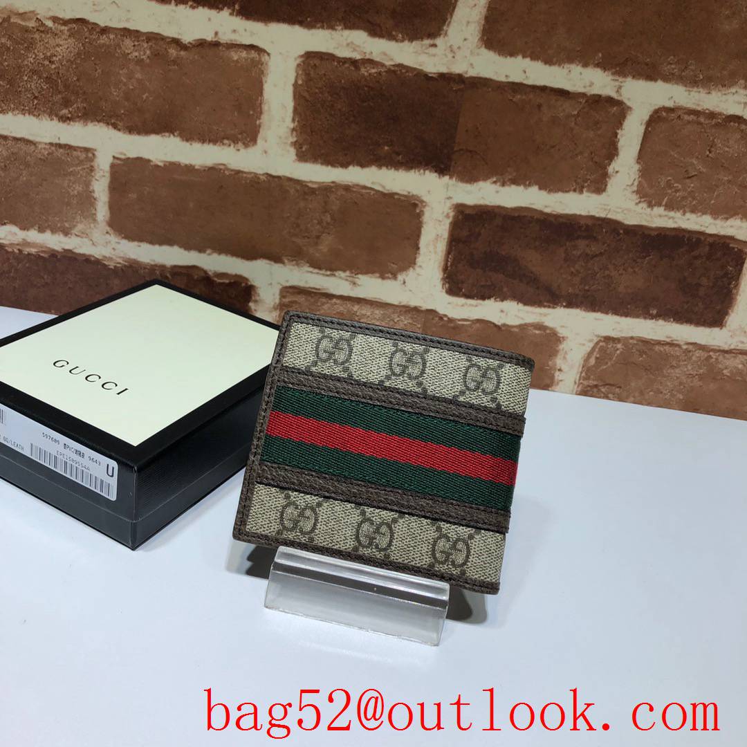 Gucci short men coin purse Ophidia GG Supreme Wallet