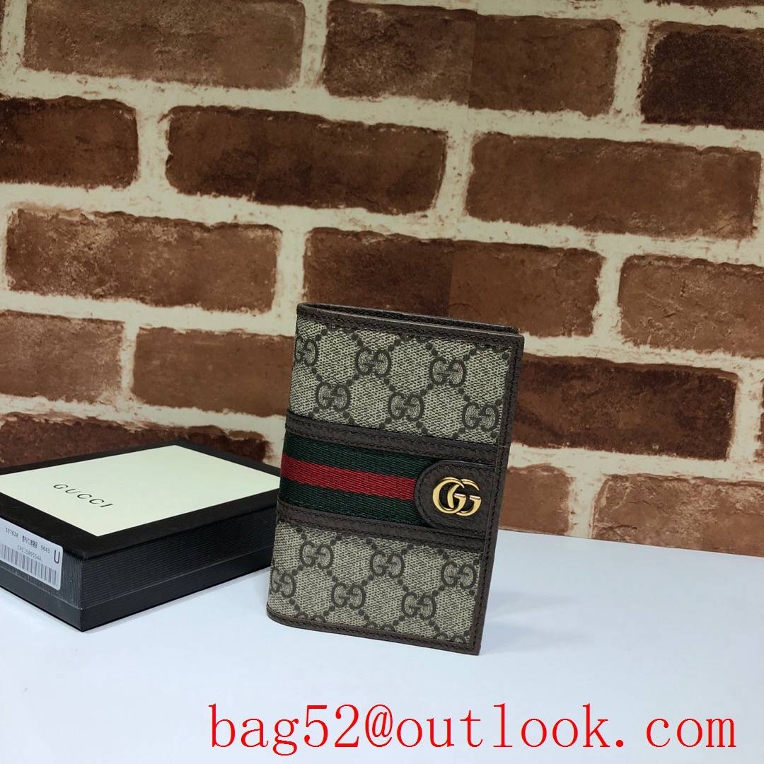 Gucci Ophidia GG men purse Passport Holder Wallet