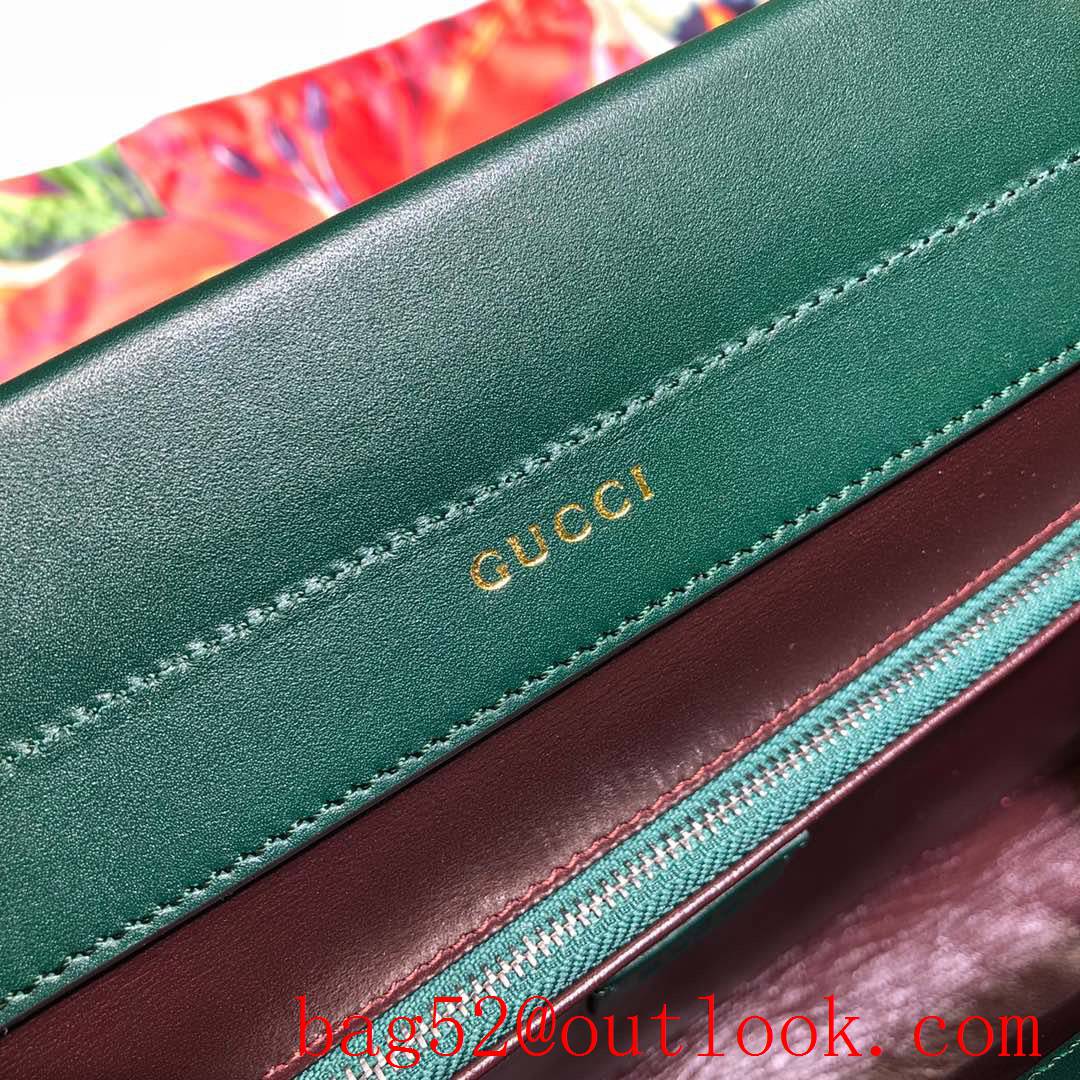 Gucci Zumi green calfskin shoulder tote Bag