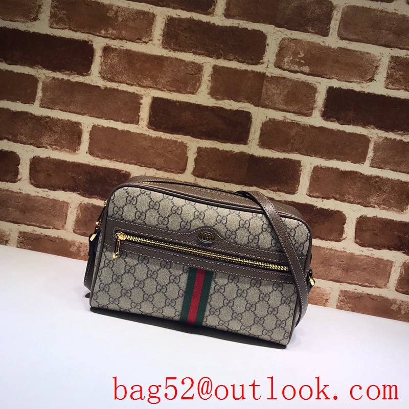 Gucci Ophidia brown Shoulder GG zipper Bag