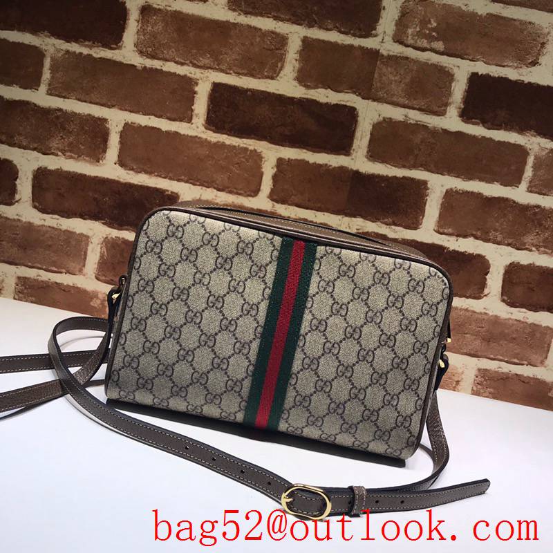 Gucci Ophidia brown Shoulder GG zipper Bag