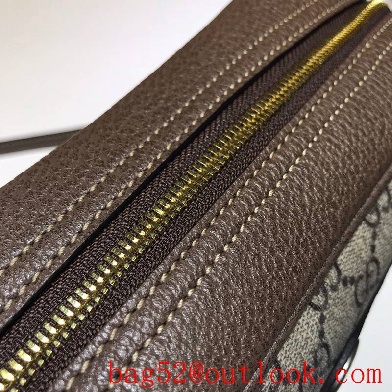 Gucci Ophidia brown Shoulder GG zipper Bag