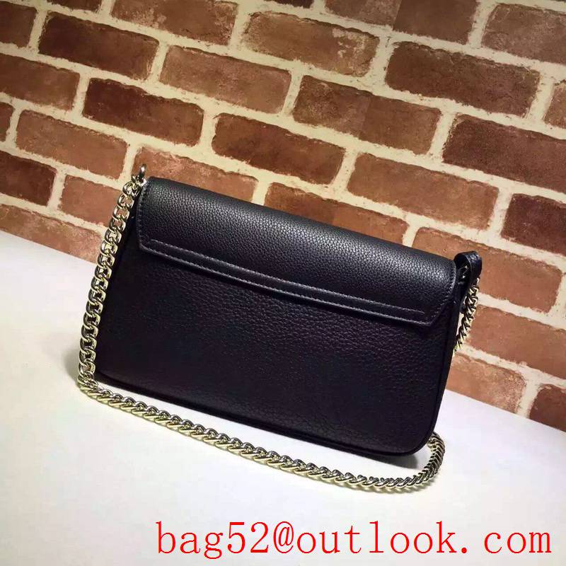 Gucci GG small black Soho chain Tassel Shoulder Bag