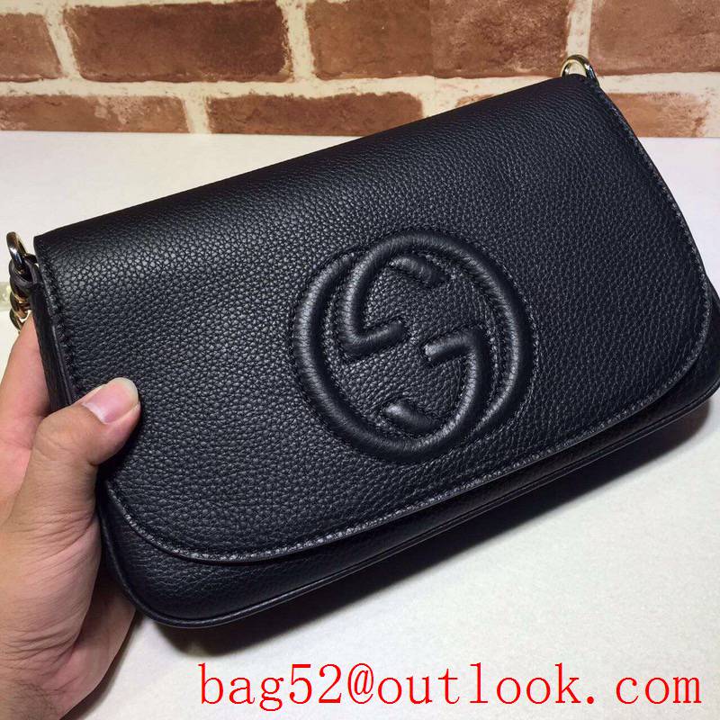 Gucci GG small black Soho chain Tassel Shoulder Bag