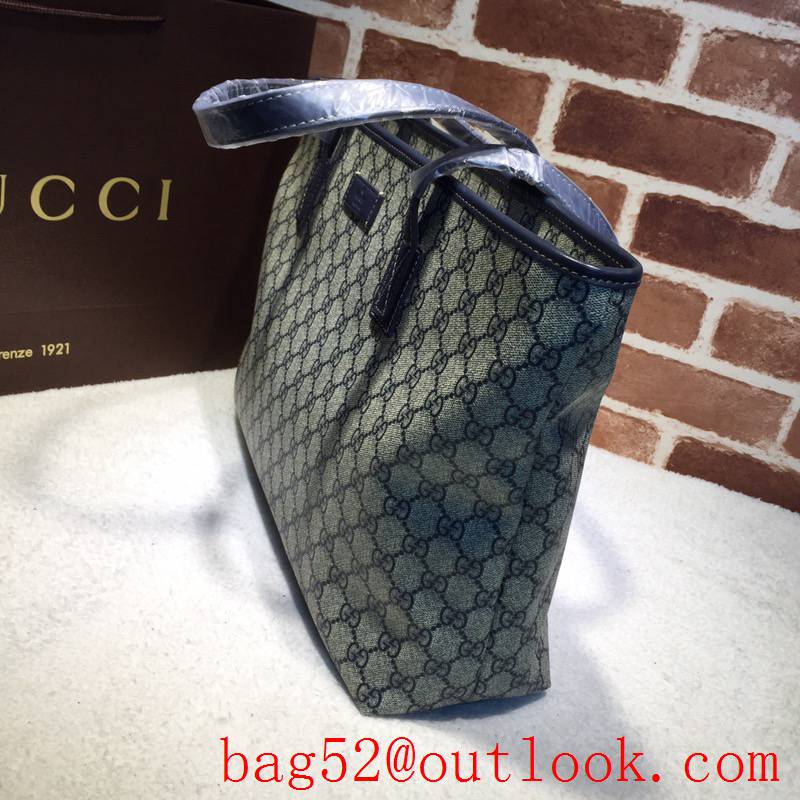 Gucci GG Supreme Navy Canvas Shopping tote bag