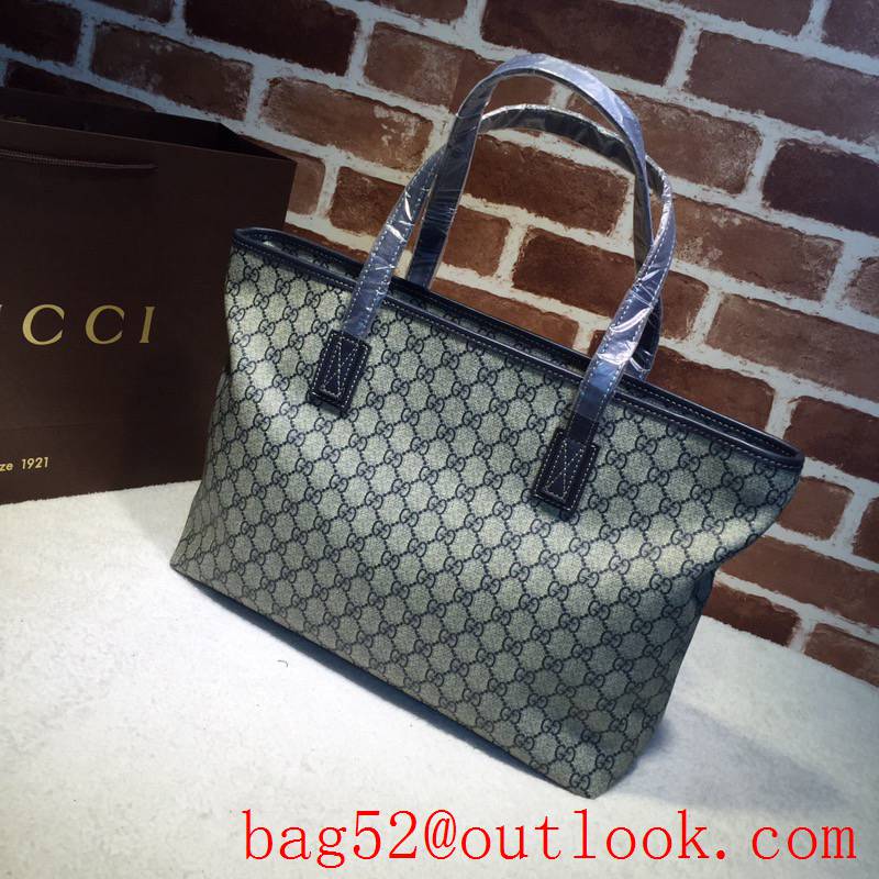 Gucci GG Supreme Navy Canvas Shopping tote bag