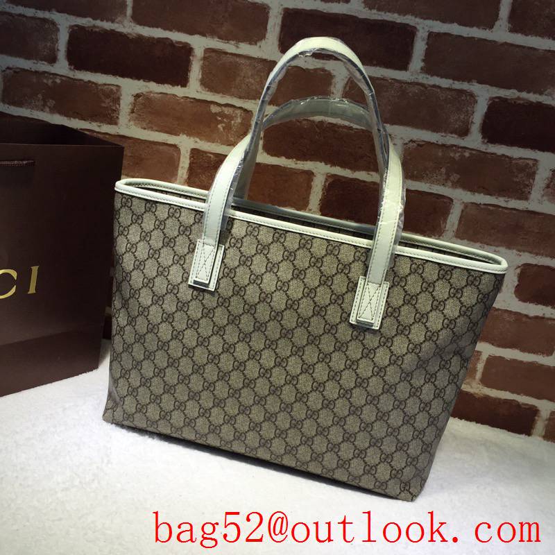 Gucci GG Supreme cream Canvas Shopping tote bag