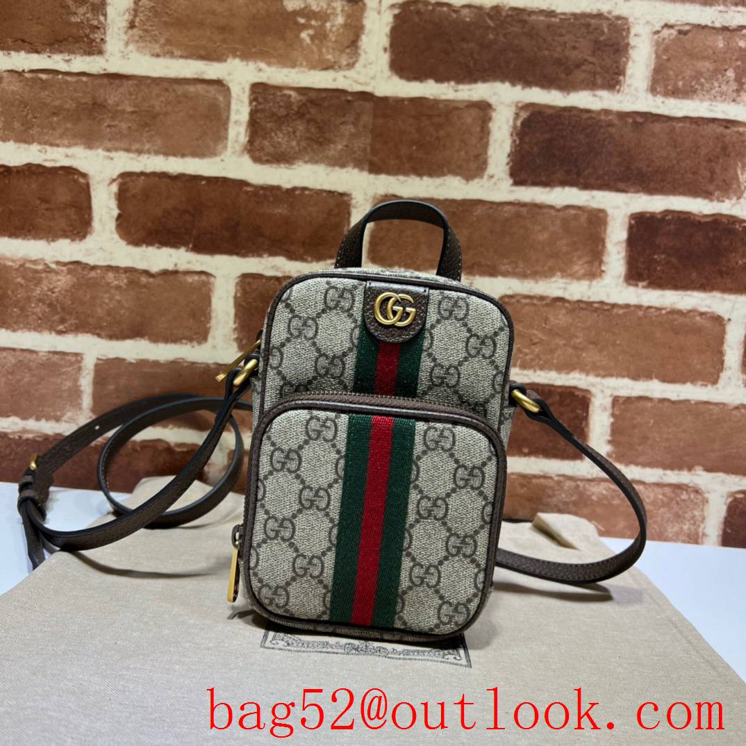 Gucci Ophidia Men small brown Mini Shoulder Bag purse