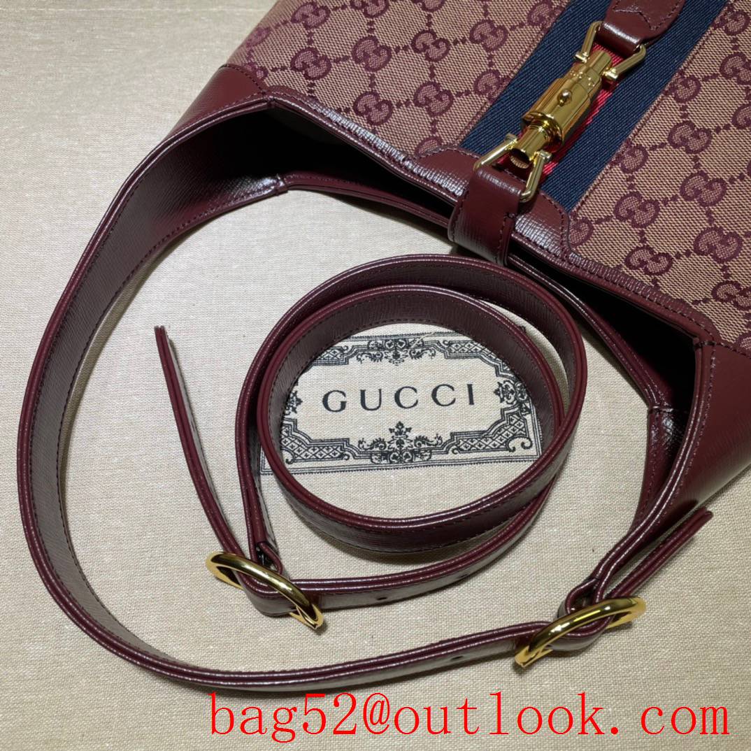 Gucci Jackie 1961 Small wine shoulder tote Bag
