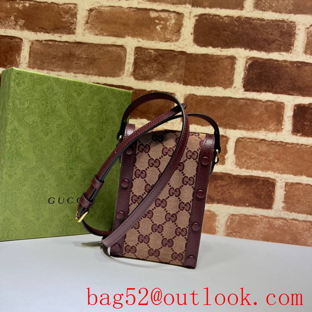 Gucci Horsebit 1955 Mini wine Phone shoulder Bag