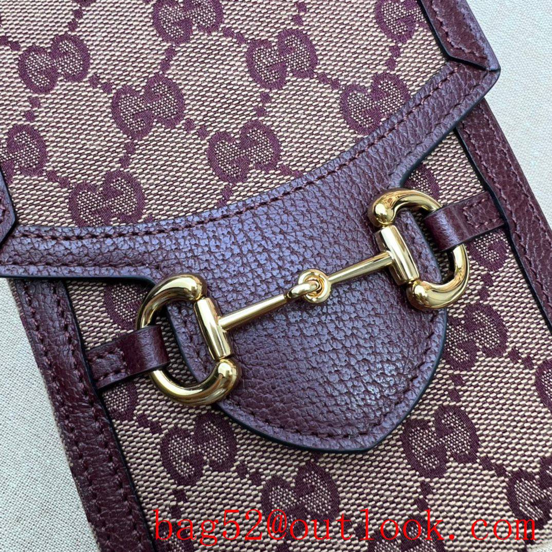 Gucci Horsebit 1955 Mini wine Phone shoulder Bag