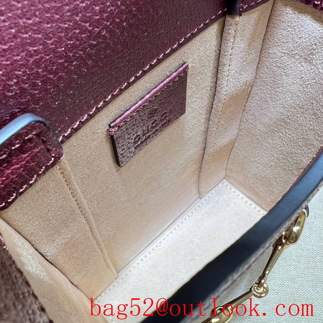 Gucci Horsebit 1955 Mini wine Phone shoulder Bag