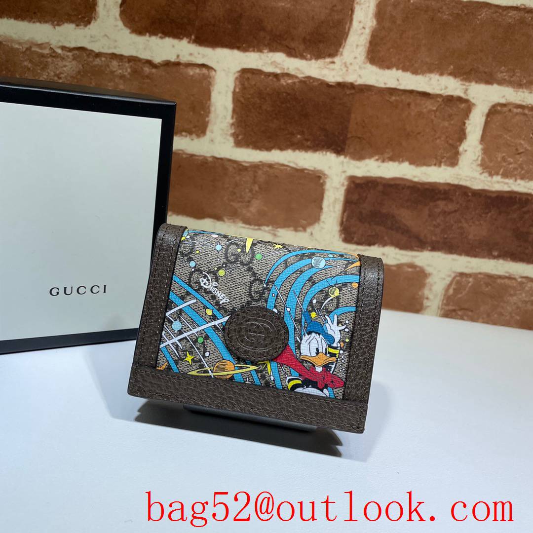 Gucci men Disney Donald small Card Holder Wallet Purse