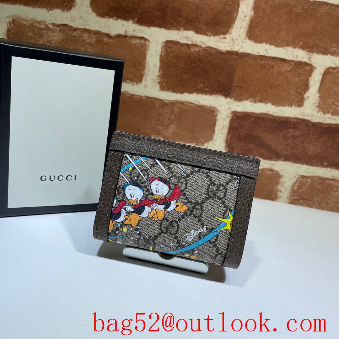 Gucci men Disney Donald small Card Holder Wallet Purse 