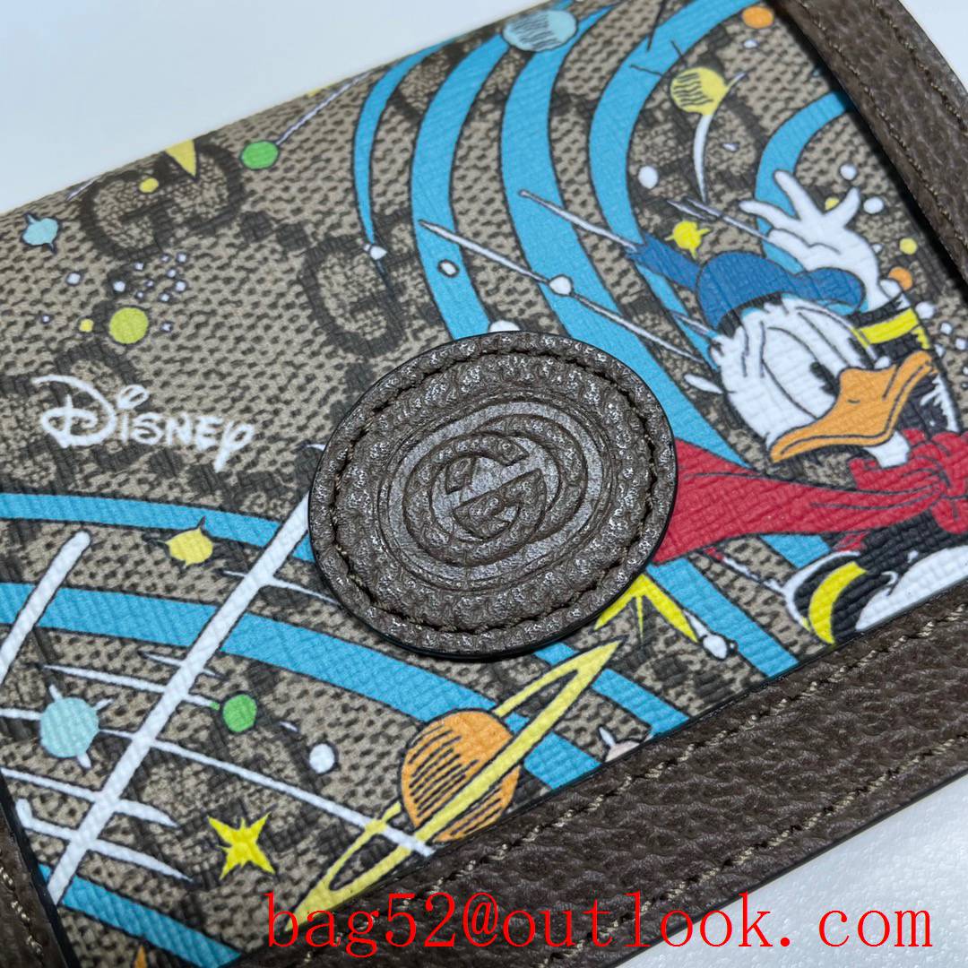 Gucci men Disney Donald small Card Holder Wallet Purse 