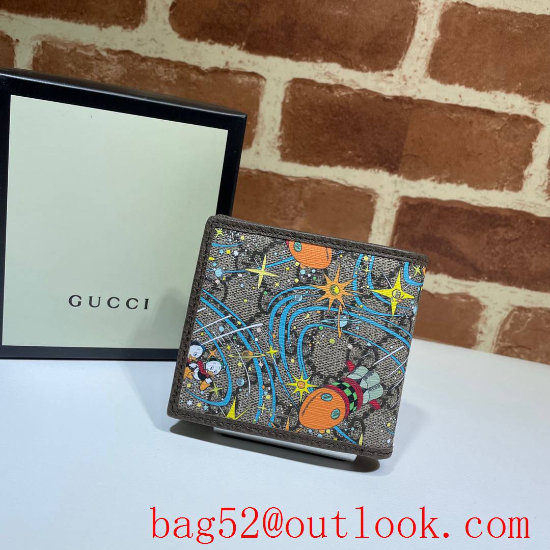 Gucci men Disney Donald mini Card Holder Wallet Purse 