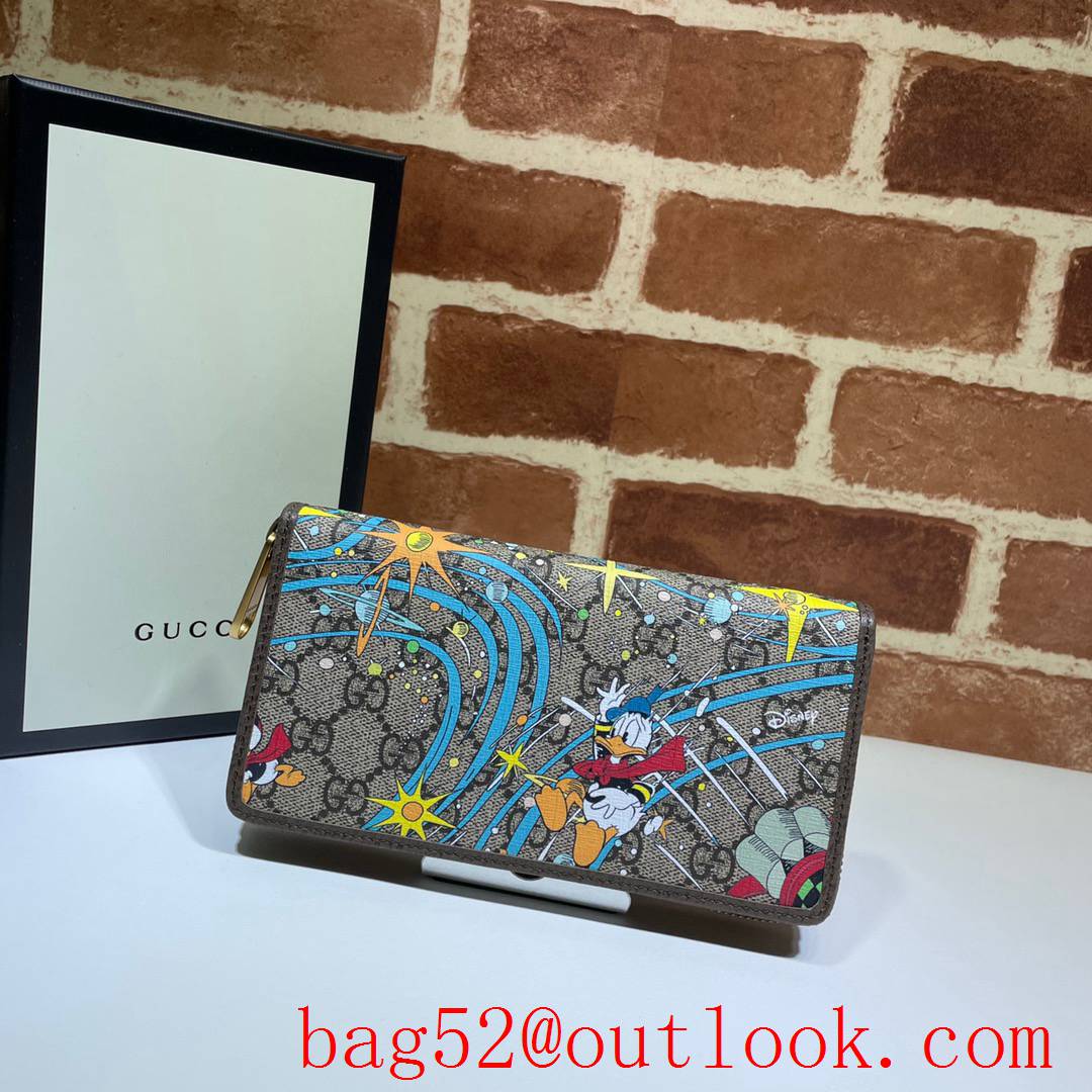 Gucci Long Disney Donald zipper Wallet Purse