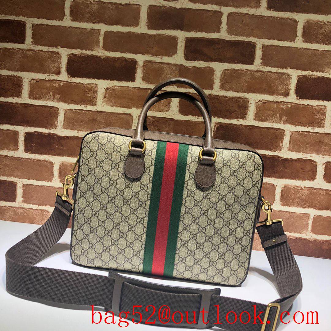 Gucci Ophidia GG Men Business shoulder tote Bag Briefcase Handbag 