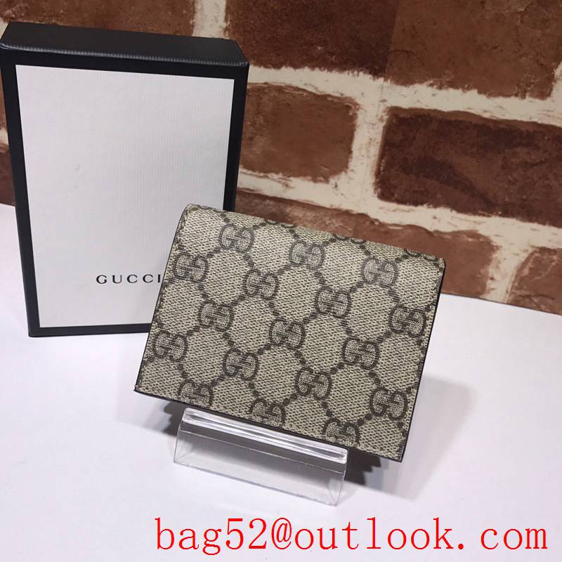 Gucci GG Supreme Short Cherry Wallet Purse