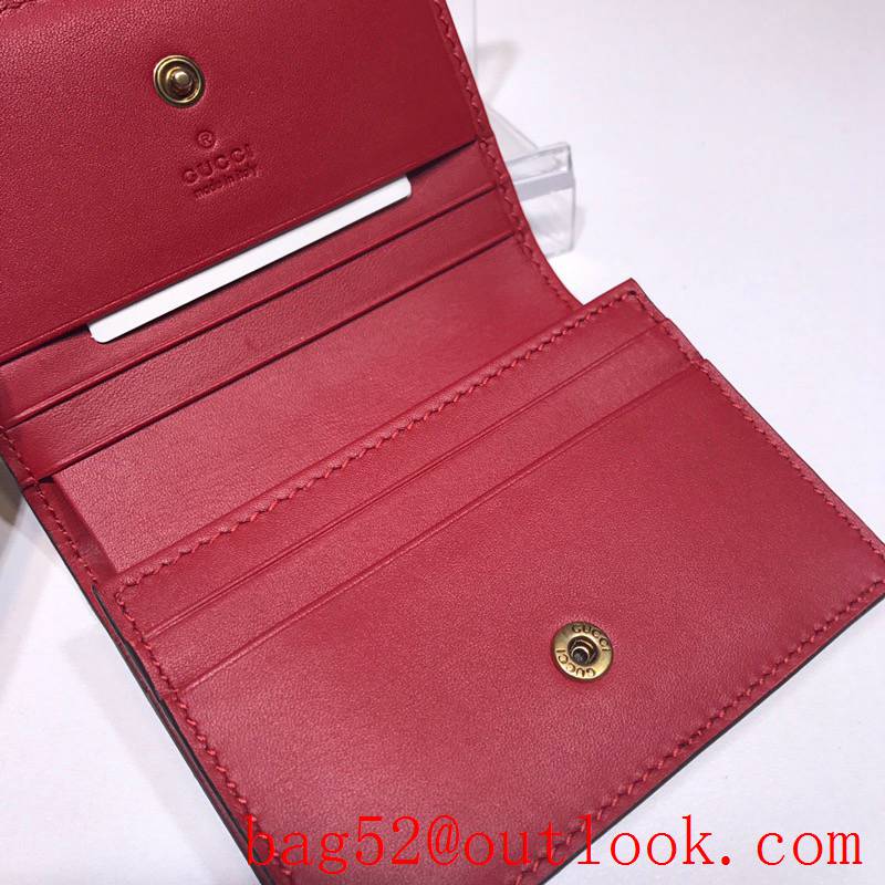 Gucci GG Supreme Short Cherry Wallet Purse