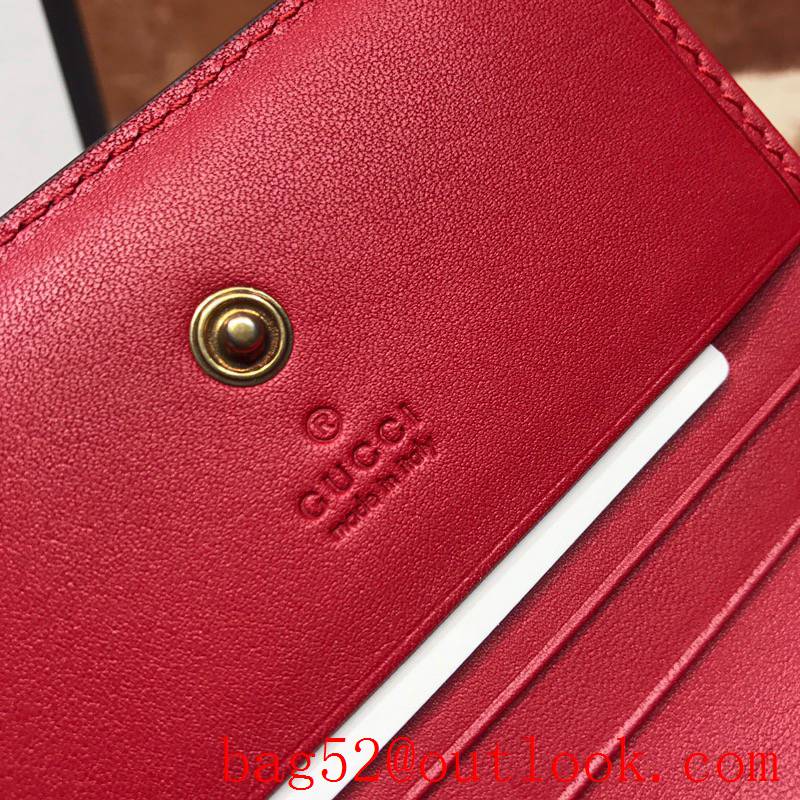 Gucci GG Supreme Short Cherry Wallet Purse