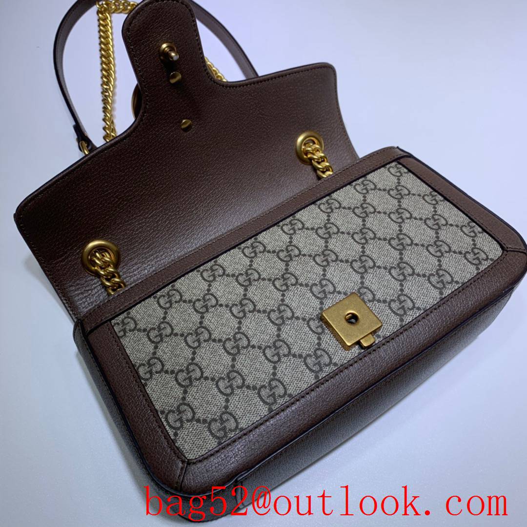 Gucci GG Marmont brown chain Shoulder Bag