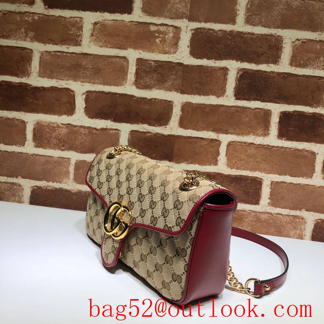 Gucci GG Marmont wine chain Shoulder Bag