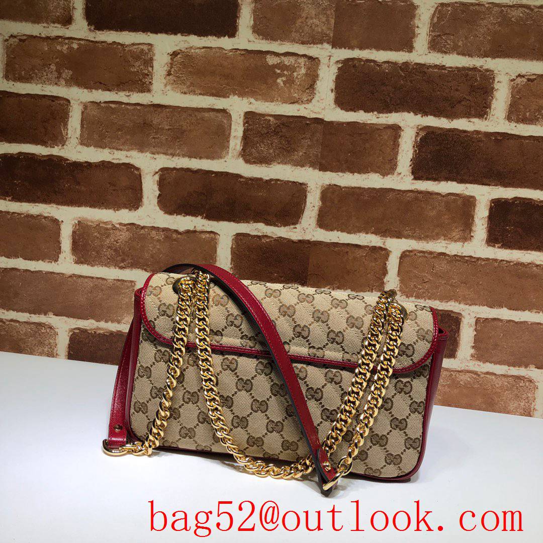 Gucci GG Marmont wine chain Shoulder Bag