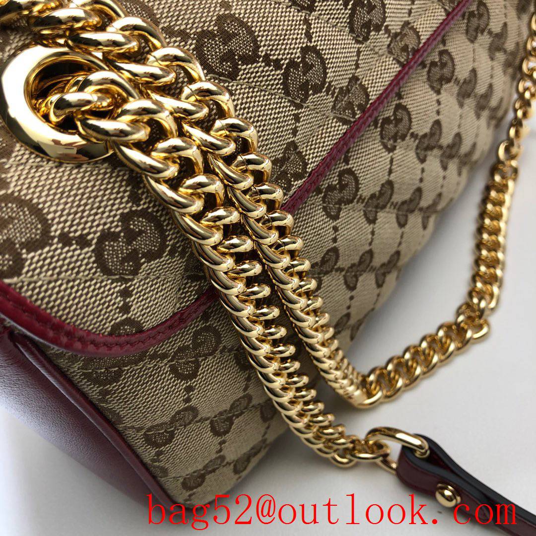 Gucci GG Marmont wine chain Shoulder Bag