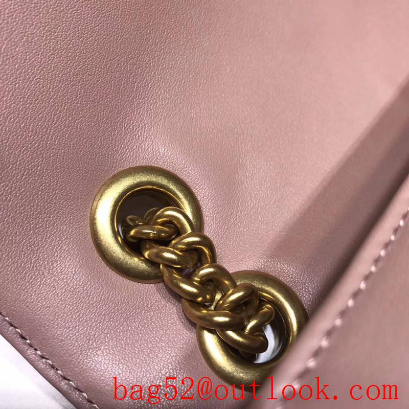 Gucci GG Marmont nude calfskin chain Shoulder Bag