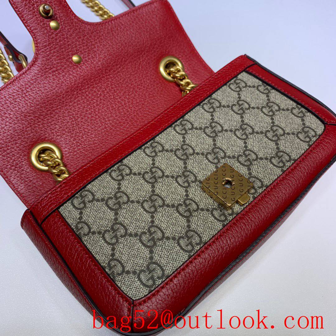 Gucci GG Marmont Mini chain red Shoulder Bag