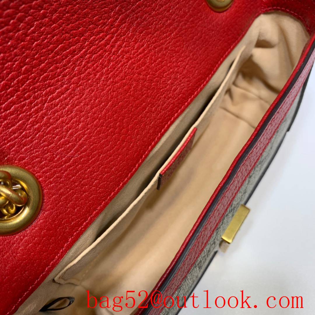 Gucci GG Marmont Mini chain red Shoulder Bag