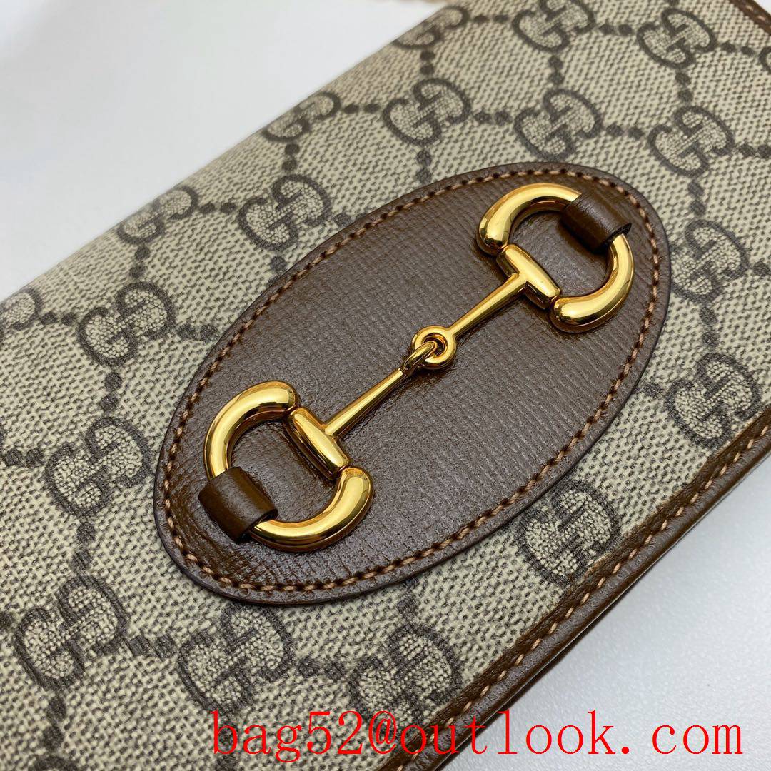 Gucci Horsebit 1955 woc brown chain Wallet Purse