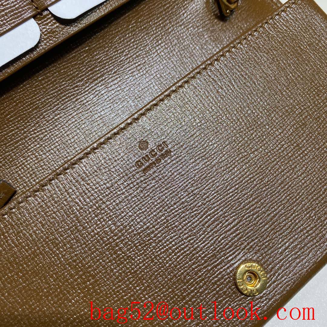 Gucci Horsebit 1955 woc brown chain Wallet Purse
