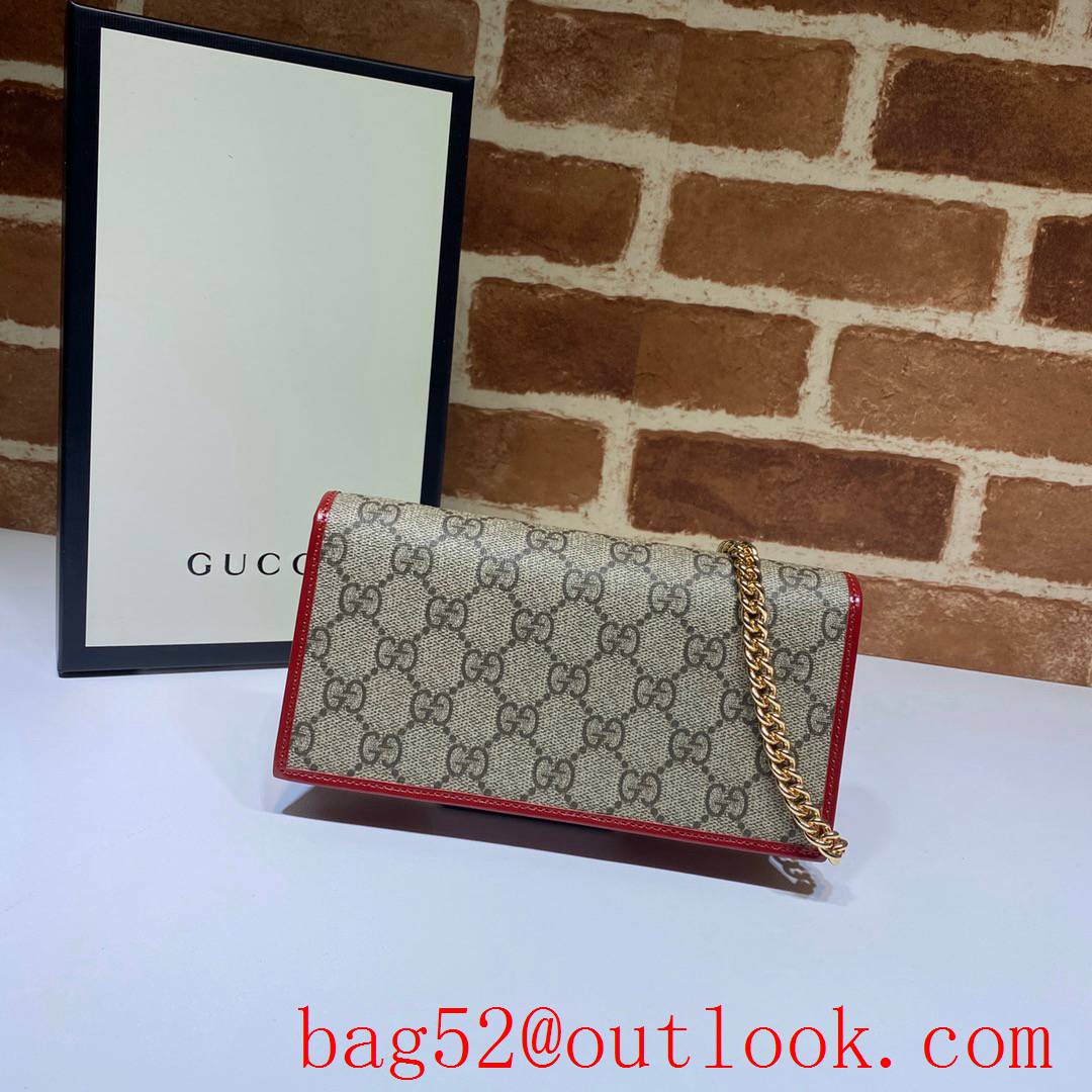 Gucci Horsebit 1955 woc red chain Wallet Purse