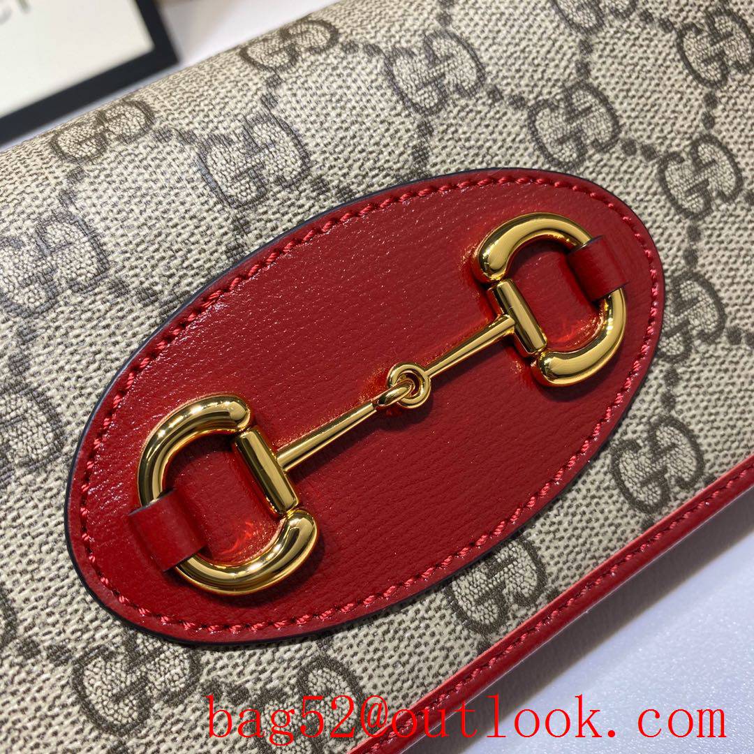 Gucci Horsebit 1955 woc red chain Wallet Purse