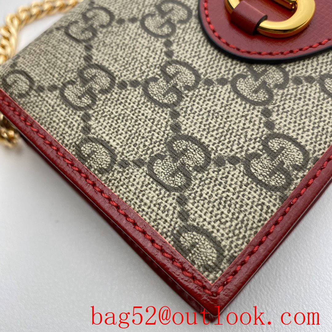 Gucci Horsebit 1955 woc red chain Wallet Purse