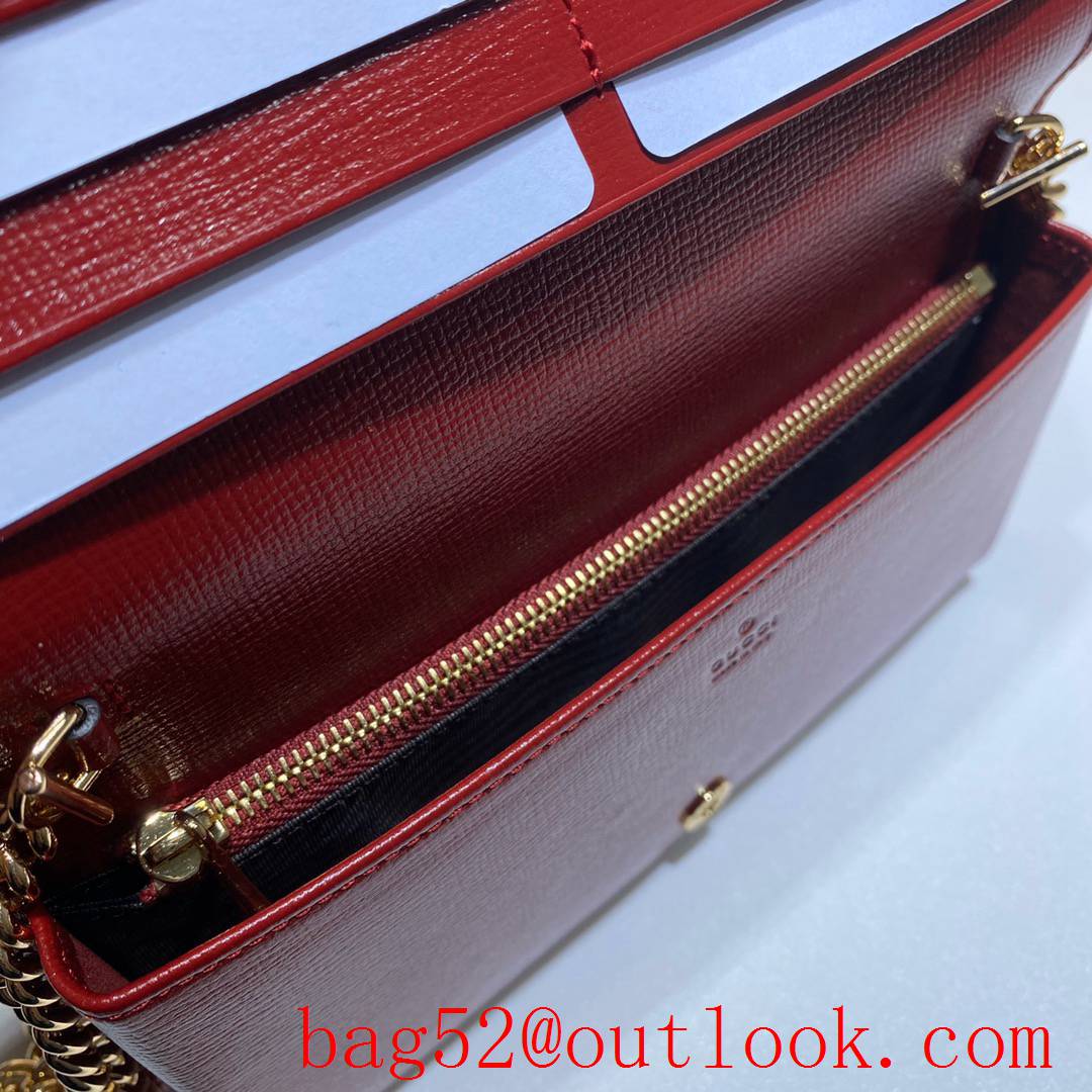 Gucci Horsebit 1955 woc red chain Wallet Purse