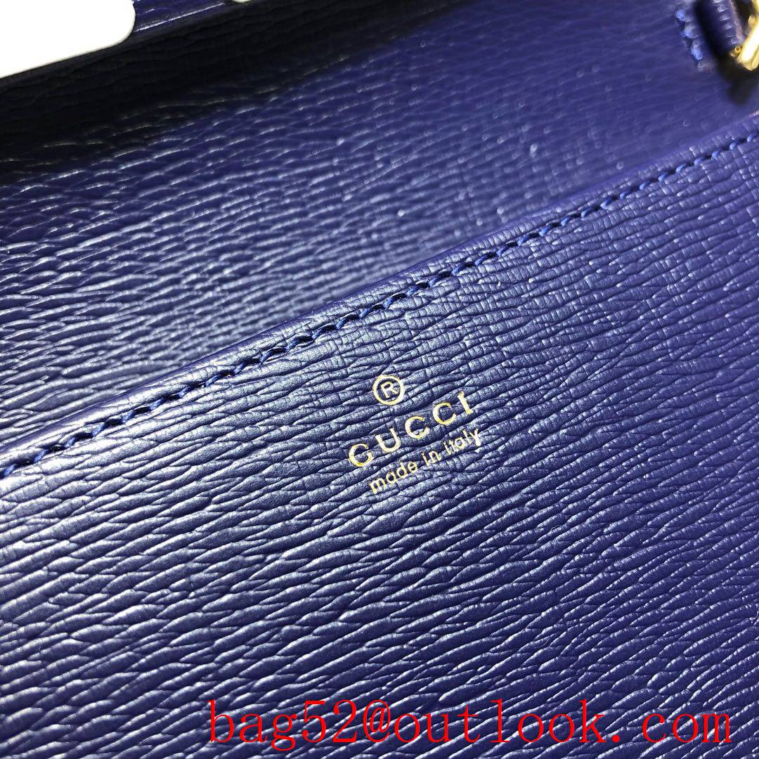 Gucci Horsebit 1955 navy chain woc Wallet Purse