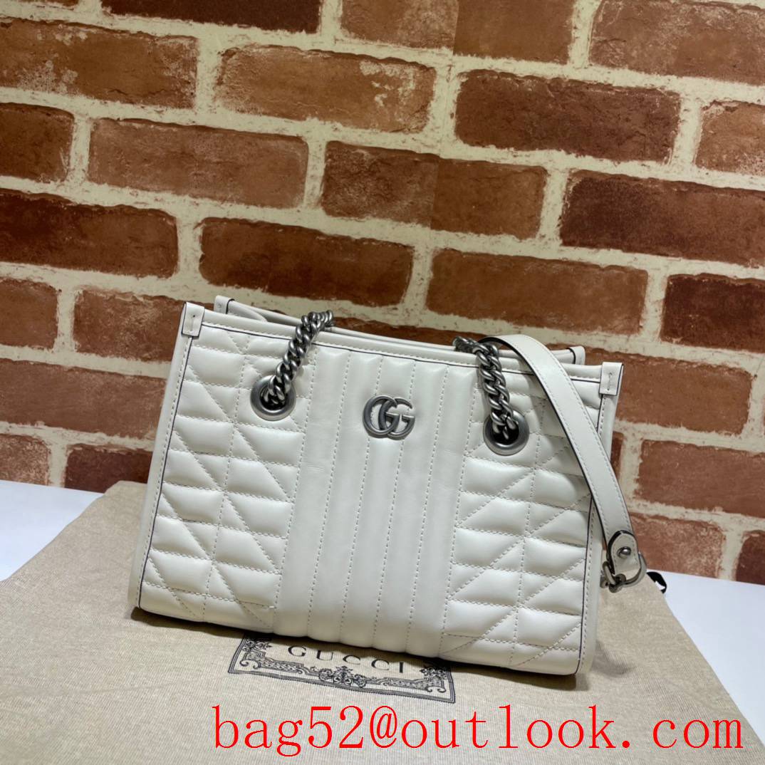 Gucci GG Marmont cream Small Real Leather shoulder Bag purse