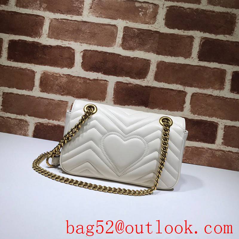 Gucci GG Marmont small cream Real Leather Shoulder Bag