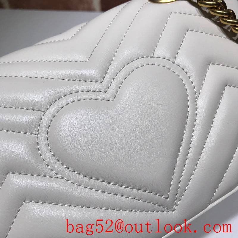 Gucci GG Marmont small cream Real Leather Shoulder Bag