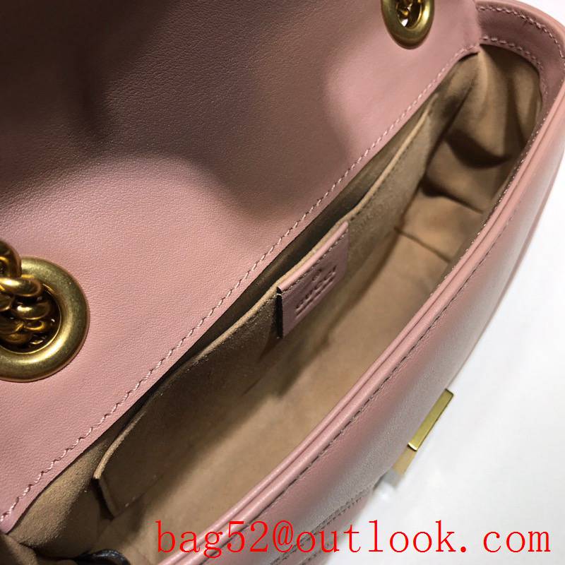 Gucci GG Marmont small nude Real Leather Shoulder Bag