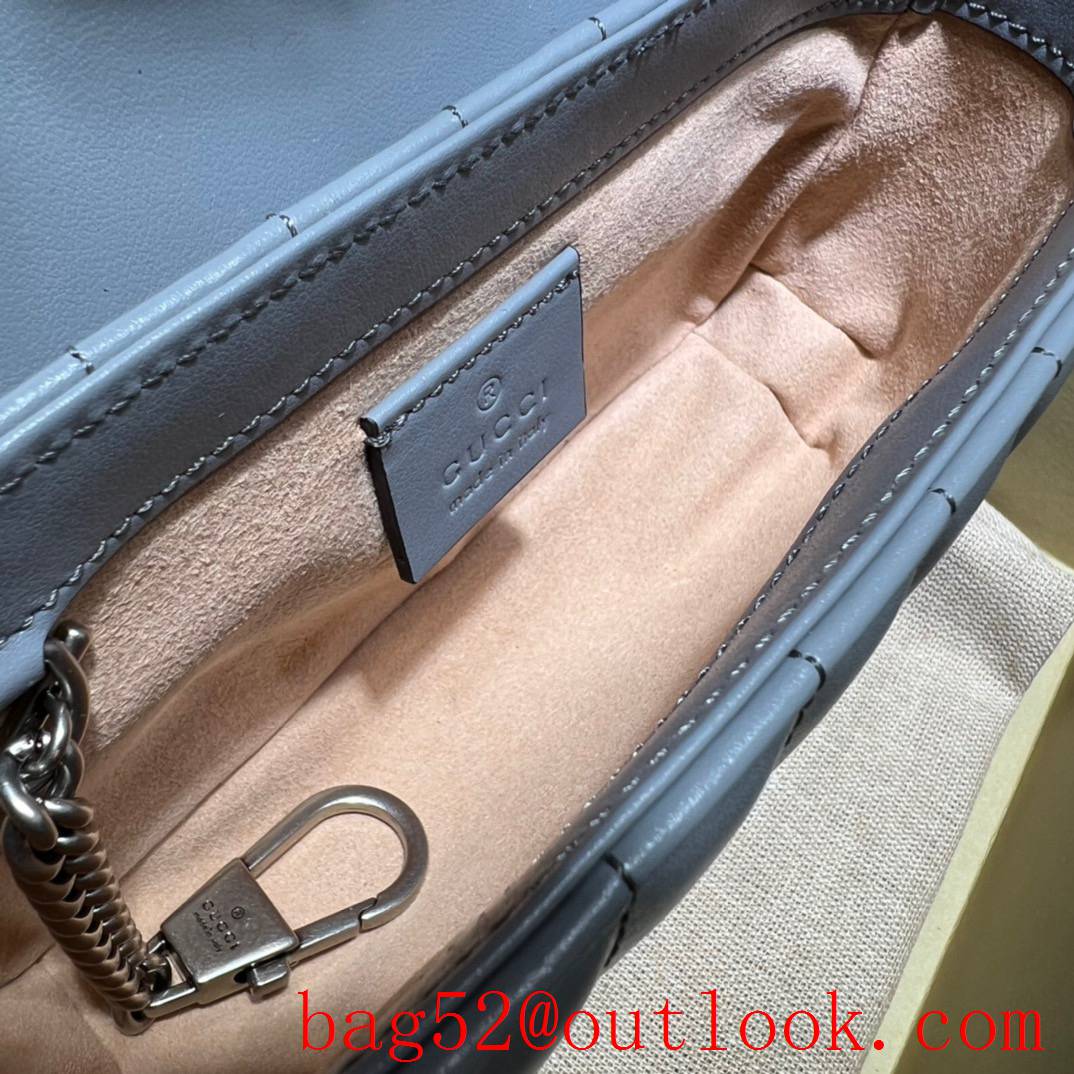 Gucci GG Marmont Nano Mini chain gray Shoulder Bag