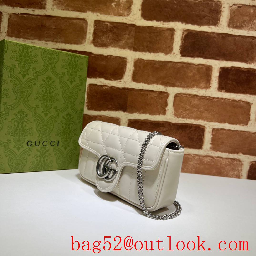 Gucci GG Marmont Nano Mini chain cream Shoulder Bag