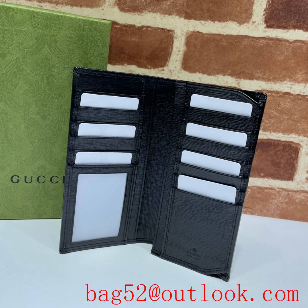 Gucci GG Men Long gray Card Holder Wallet Purse