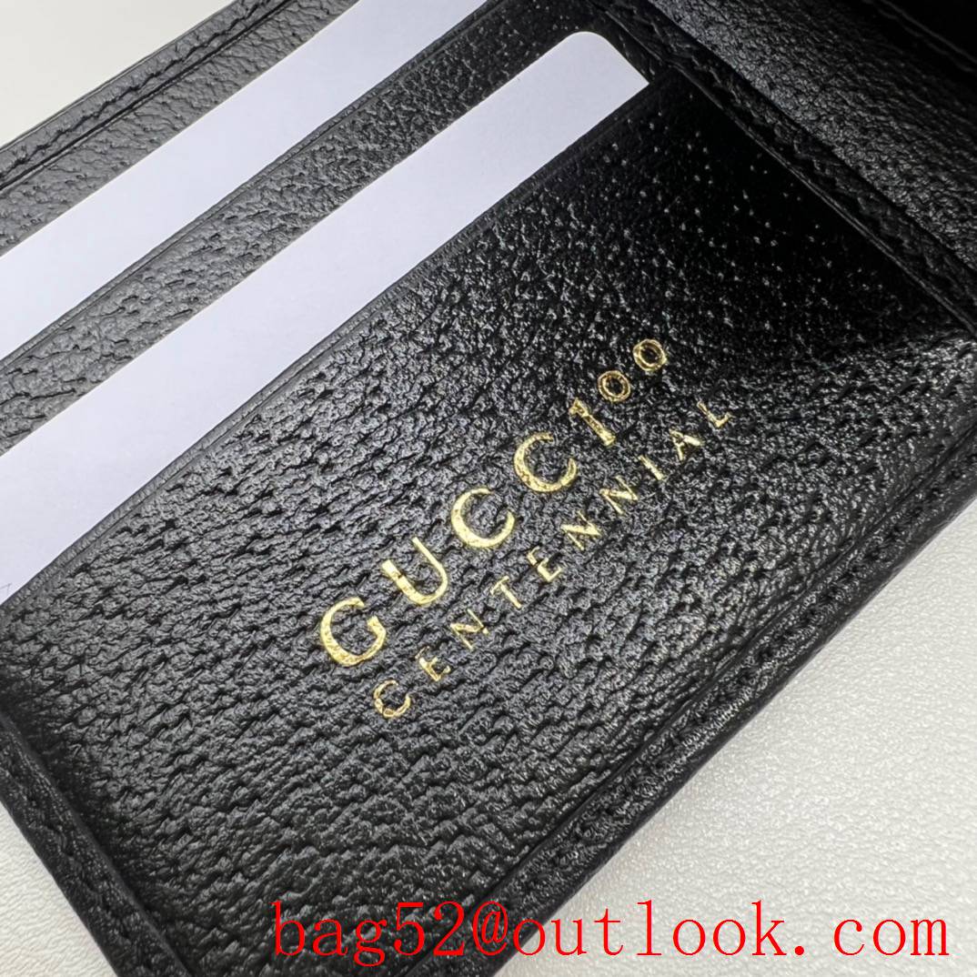 Gucci 100 Print yellow cowhide Wallet Purse