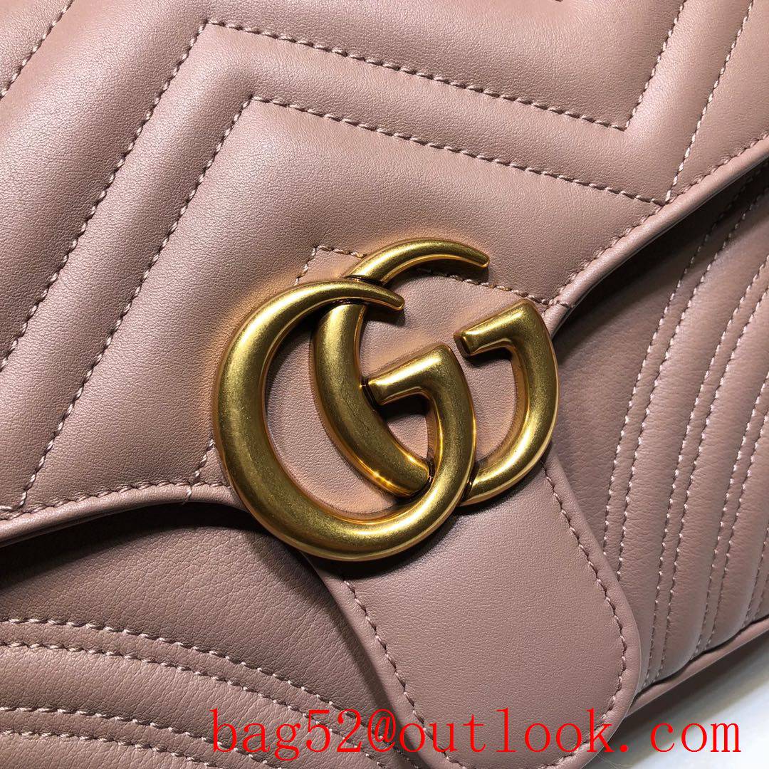 Gucci GG Marmont Small nude Top Handle shoulder tote Bag