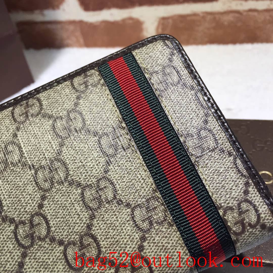 Gucci Ophidia GG men Supreme long Zipper purse Wallet