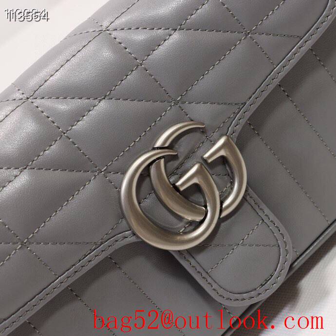 Gucci GG Marmont gray calfskin Mini Shoulder Bag